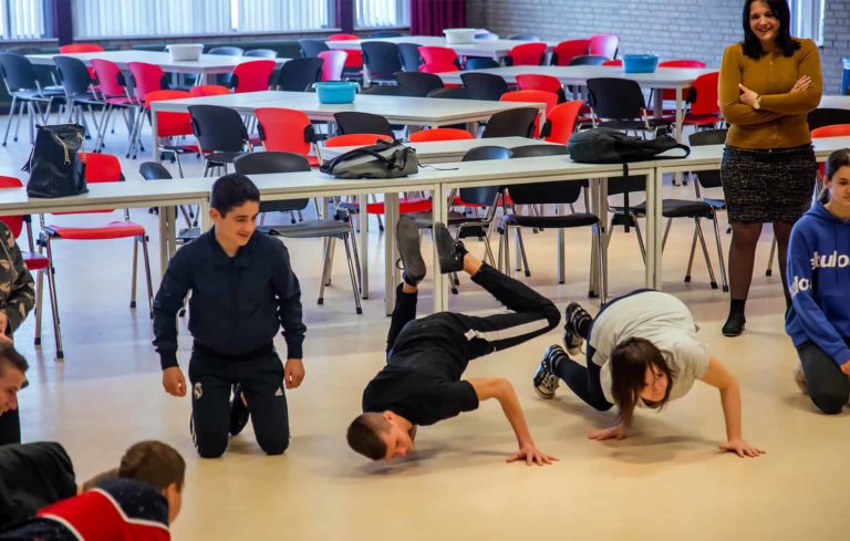 Breakdance Workshops op school Workshop Breakdance