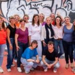 Deelnemers op de foto na hun Vrijgezellenfeest.